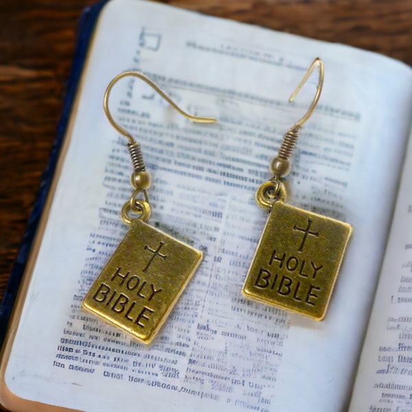 Bible Earrings Etsy