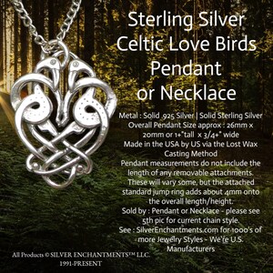 Sterling Silver Entwined Celtic Love Birds Pendant | Celtic Crane Zoomorph Jewelry - Celebrate love, unity, and timeless connection with this exquisite Entwined Celtic Love Birds Pendant, inspired by traditional Celtic zoomorphic art. Featuring two graceful cranes entwined in an elegant dance, this piece symbolizes devotion, partnership, and the deep bonds that tie souls together.