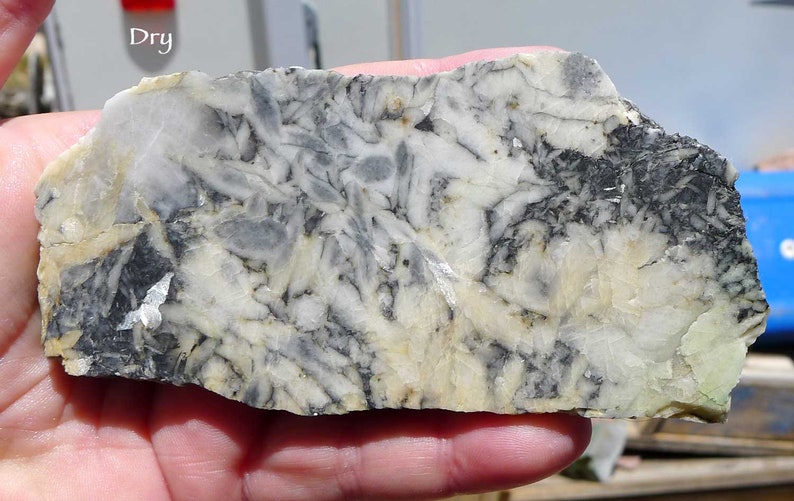 Natural Pinolith Slice Pinolite Slab 117x56x7mm Lapidary Rough Cabochon Supply Raw Crystal Collector