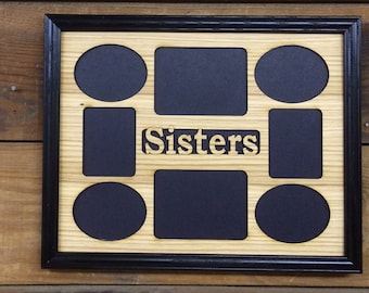 Cadre photo pour soeurs 11 x 14 - cadeaux pour soeur, souvenirs de famille, cadeau pour elle, cadeau pour soeurs