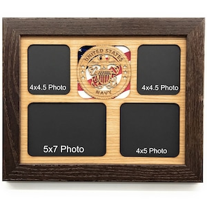 US Navy Picture Frame - 11x14 Collage Frame Hold Multiple Photos -