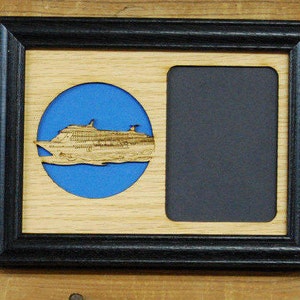 Kreuzfahrtschiff-Bilderrahmen - 5x7 Rahmen für 3x4 Fotos - Kreuzfahrturlaubs-Bilderrahmen, Disney-Kreuzfahrtrahmen, Karneval-Kreuzfahrtrahmen