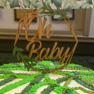Oh Baby Cake Topper for Baby Shower