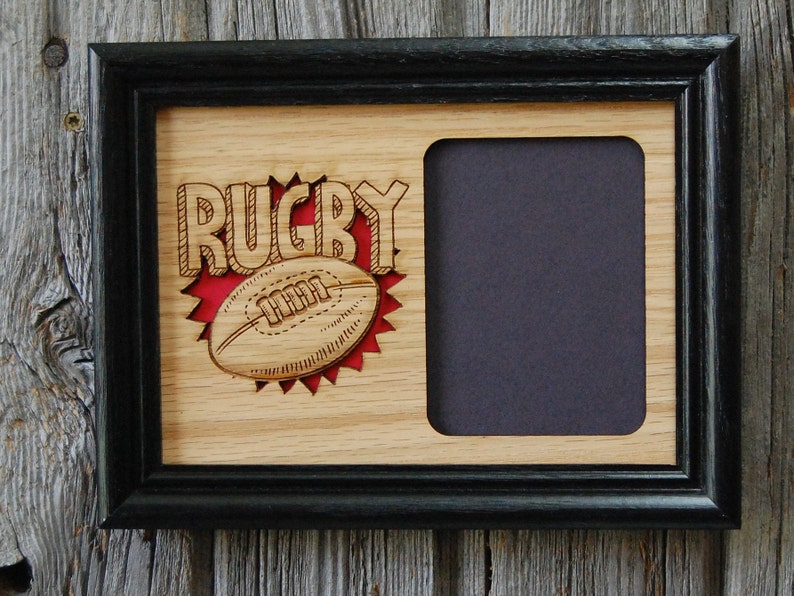 Rugby Photo Frame Holds 3x4 Photo Rugby Gift Rugby Coach Etsy