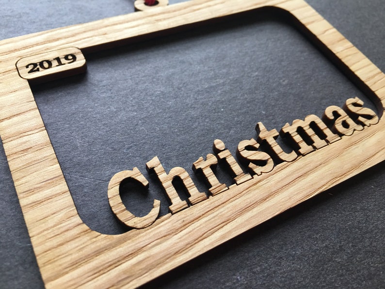 2024 Christmas Ornament Picture Frame, Christmas Tree Frame Ornament