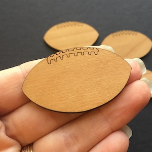 Palloni da calcio in legno - Set da 10 - Forma di pallone da calcio in legno, Decorazione da pallone da calcio
