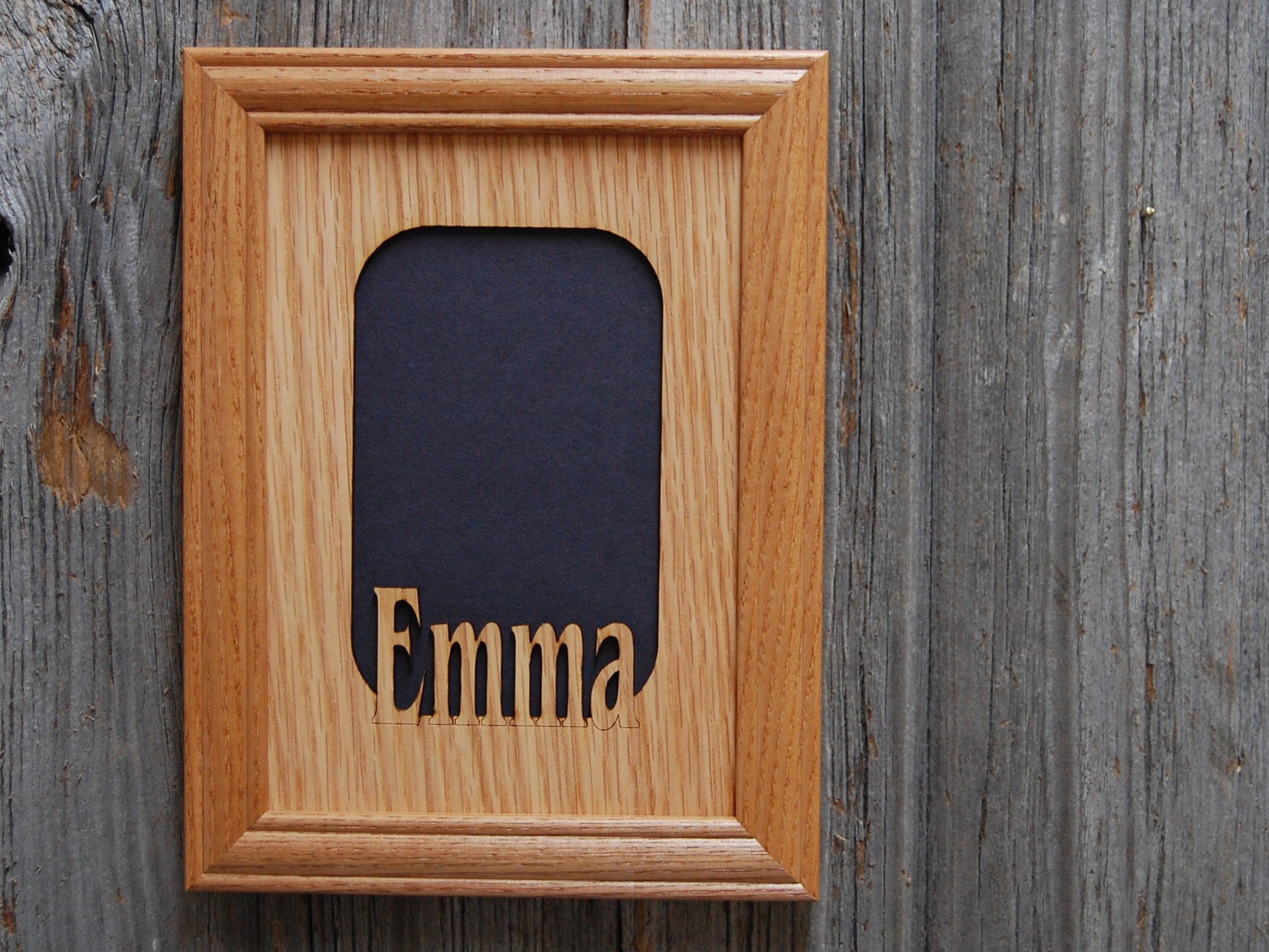 5x7 Personalized Name Picture Frame Hold 3x5 Photo Etsy
