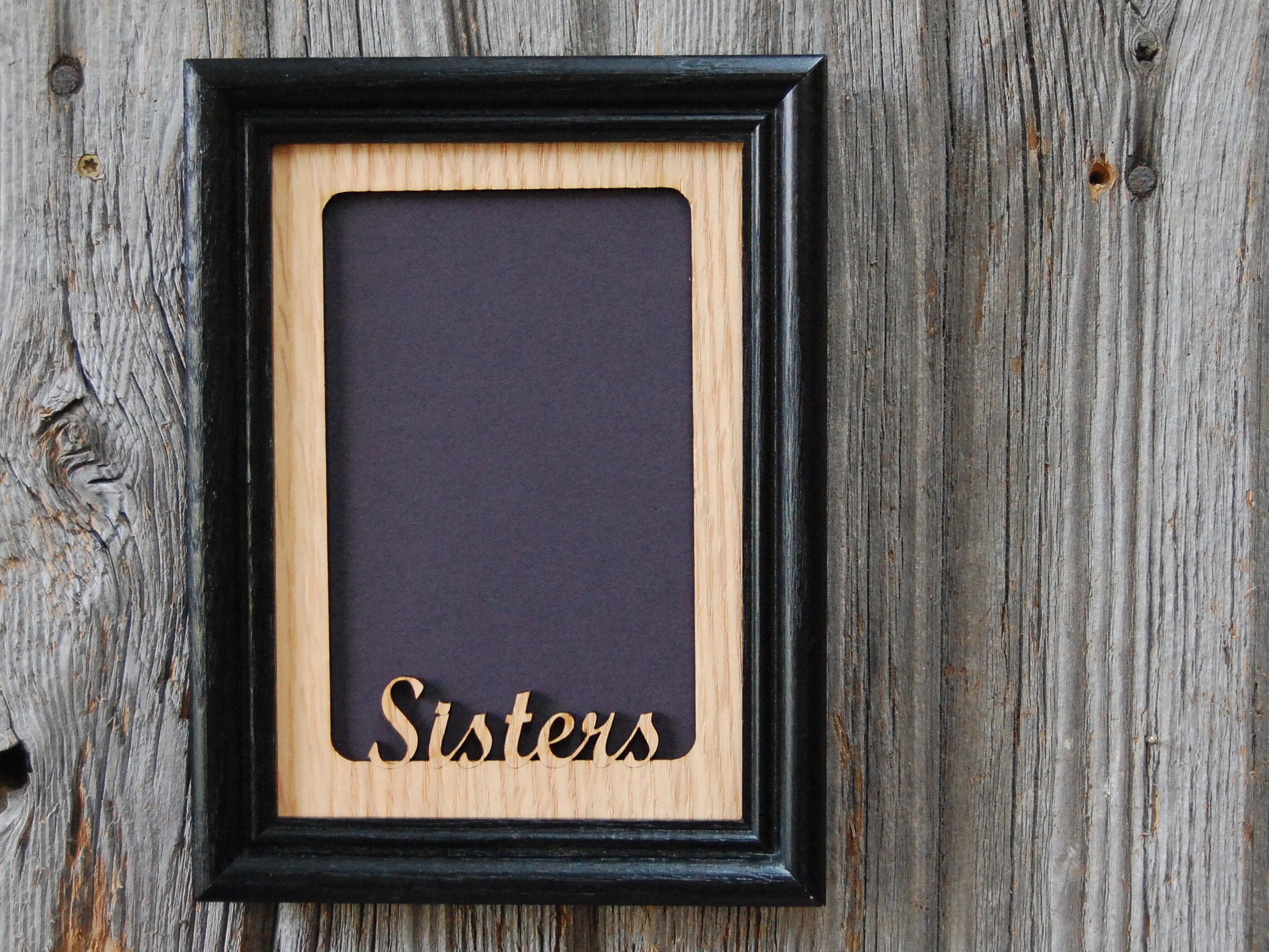 Sisters Picture Frame Holds 4x6 Photo Etsy