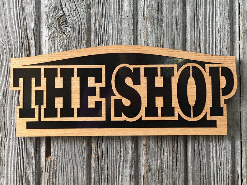 The Shop Sign Decor Carved Wooden Signs Sign for Shop Owner | Etsy