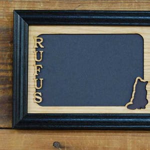 Personalized Cat Name Picture Frame - 8x10 Frame Holds 5x7 Photo - Cat Lovers Gift , Cat Memorial Gift, Cat Photo Frame, Cat Lover Frame