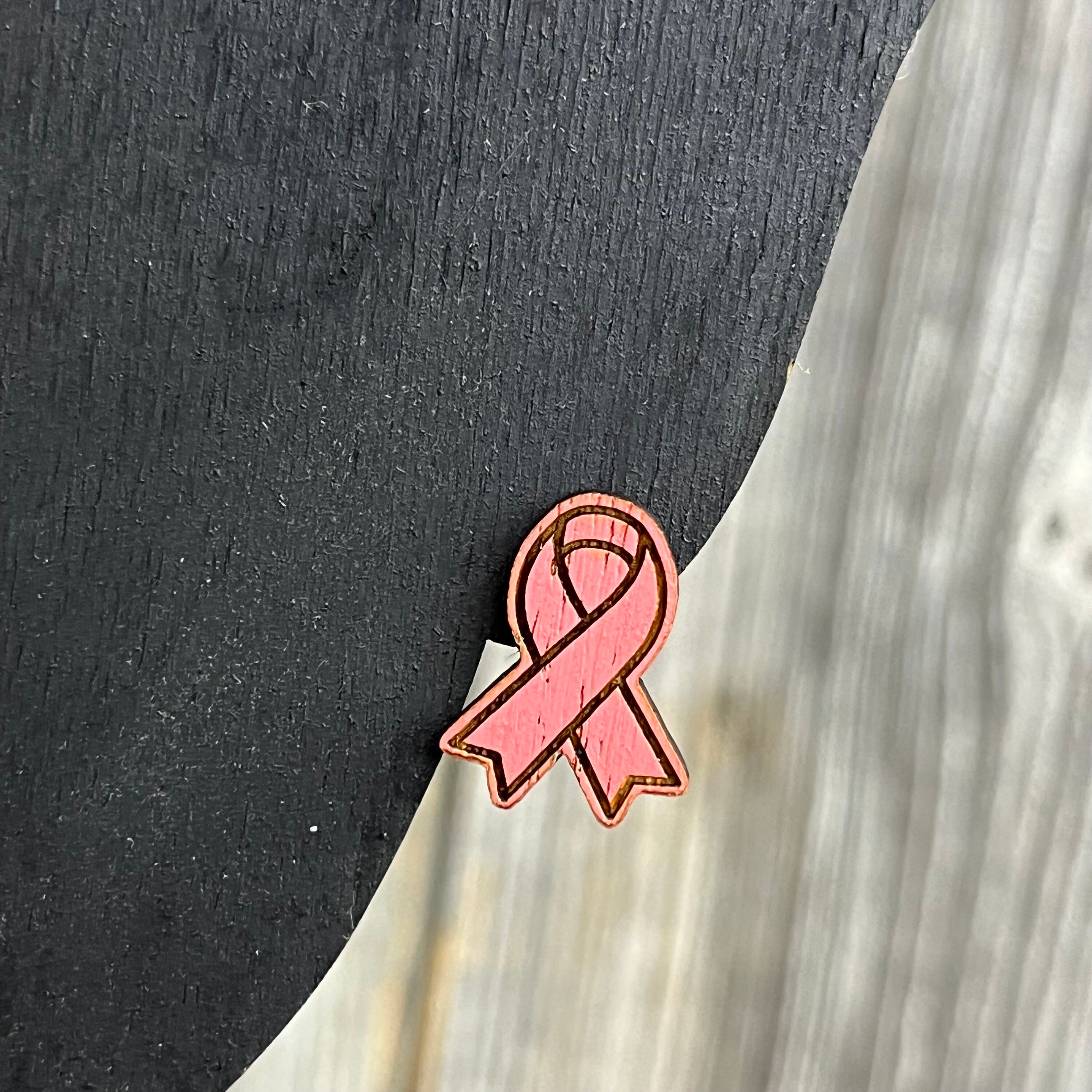 Orecchini per la consapevolezza del cancro al seno, orecchini con nastro rosa, regalo per i sopravvissuti, nastro rosa, gioielli contro il cancro al seno, orecchini Art Déco - Italia