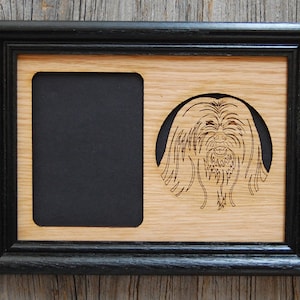 5x7 Shih Tzu Picture Frame, Shih Tzu Dog Lover Gift for Dog Loss Memorial Photo Frame, Puppy Photo Frame, Mans Best Friend