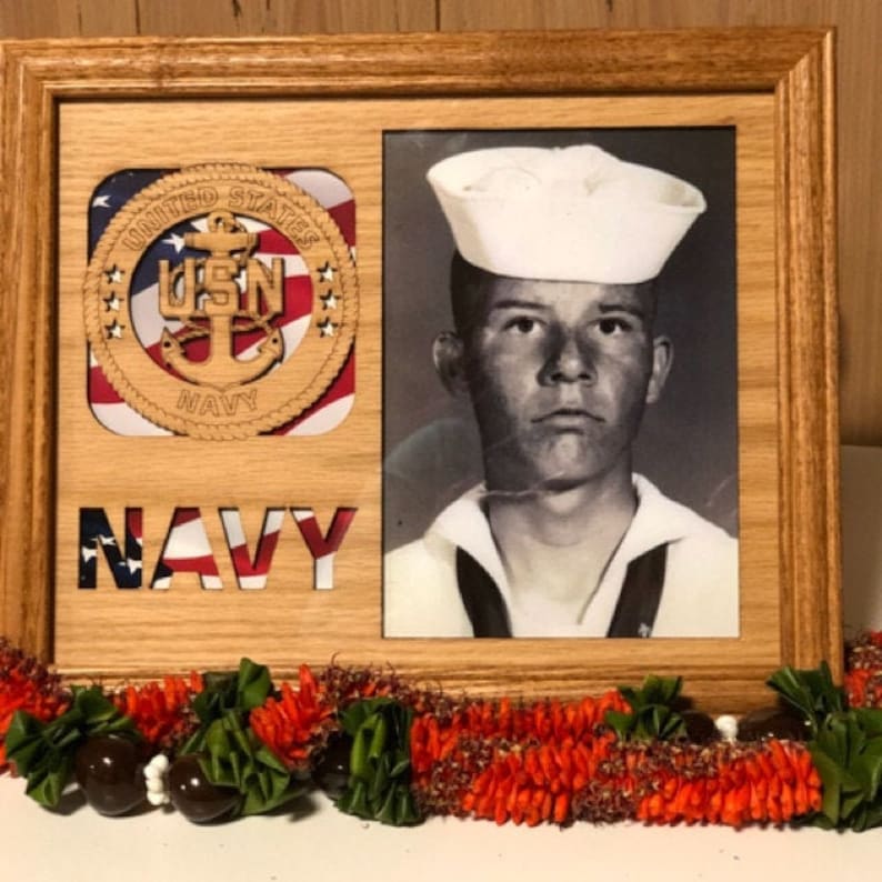 US Navy Picture Frame 8x10 Frame Holds 5x7 Photo United Etsy
