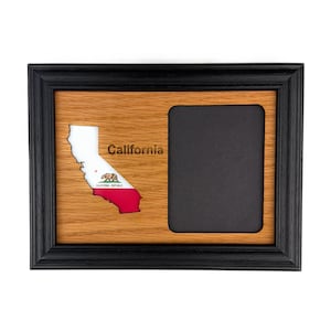 Staat fotolijst - 5 x 7 lijst voor 3 x 4 foto - reislijst, staat muurdecoratie, Alabama Arkansas Arizona Californië Colorado Florida