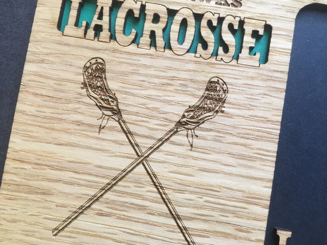 Lacrosse Photo Frame Holds 3x4 Photo Lacrosse Award Etsy