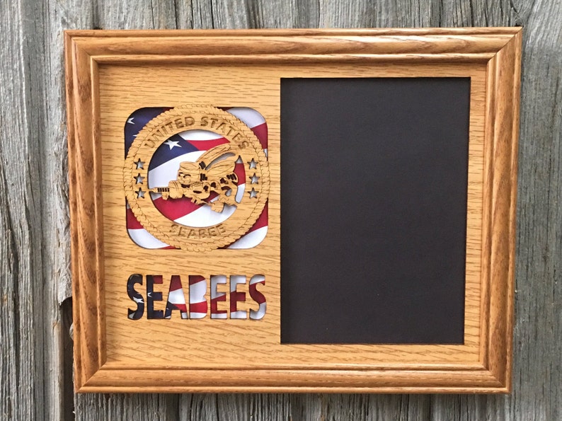 US Navy Picture Frame Holds 5x7 Photo Etsy