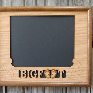 Bigfoot Picture Frame - 11x14 Frame Holds 8x10 Photo - Bigfoot Decor, Bigfoot Convention, Bigfoot Gift, Gift for Bigfoot Fanatic