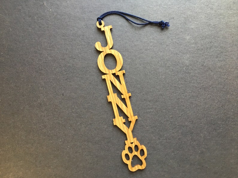 Personalized Wood Dog Name Ornament - Thumbnail 5