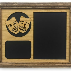 Theater Picture Frame - 8x10 Frame Holds 5x7 Photo - Theater Gift for Director, Theater Awards, Gift for Thespian