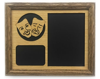 Theater Picture Frame - 8x10 Frame Holds 5x7 Photo - Theater Gift for Director, Theater Awards, Gift for Thespian
