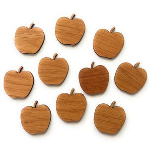 Forme di mele in legno - Set da 10