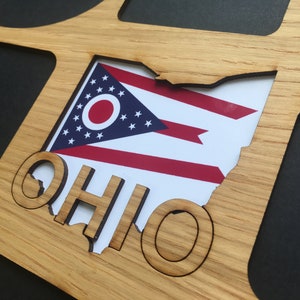 Ohio State Picture Frame 11x14 Collage Frame Hold Multiple Photos Ohio Gift, Travel Picture Frame, Ohio Decor image 4