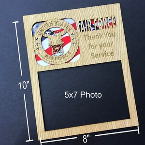US Air Force Picture Frame - 8x10 Frame Holds 5x7 Photo