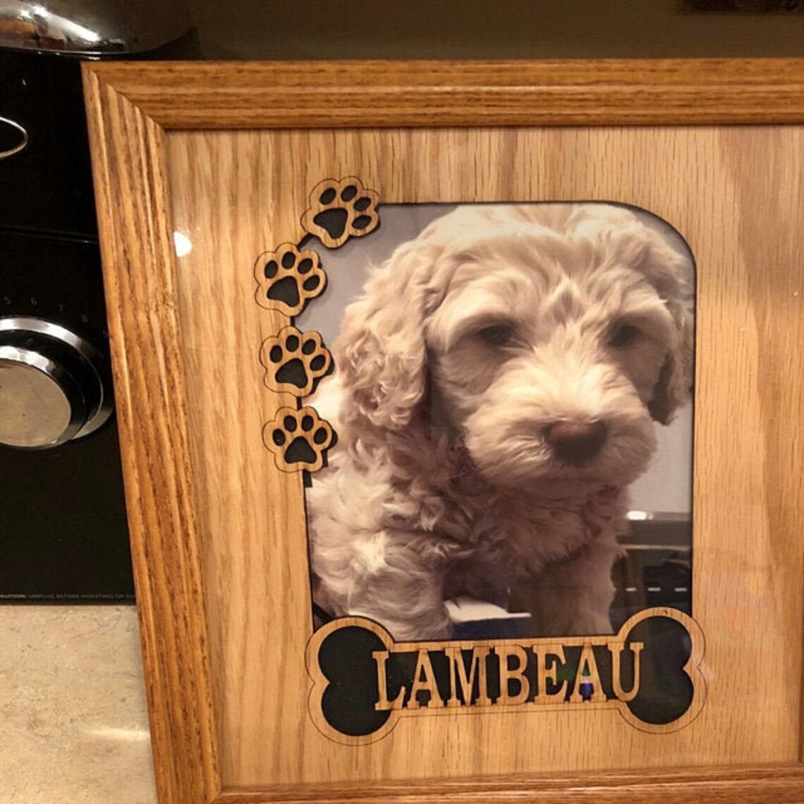 Personalized Dog Picture Frame with Black Frame Holds 4x6 Etsy