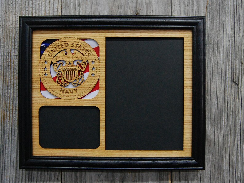 US Navy Picture Frame Holds 5x7 Photo Etsy