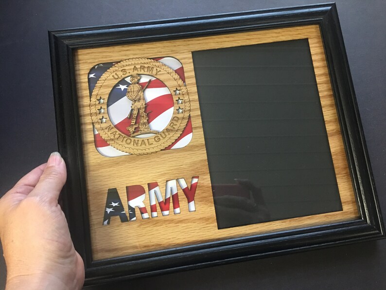 US Army Picture Frame Holds 5x7 Photo Etsy