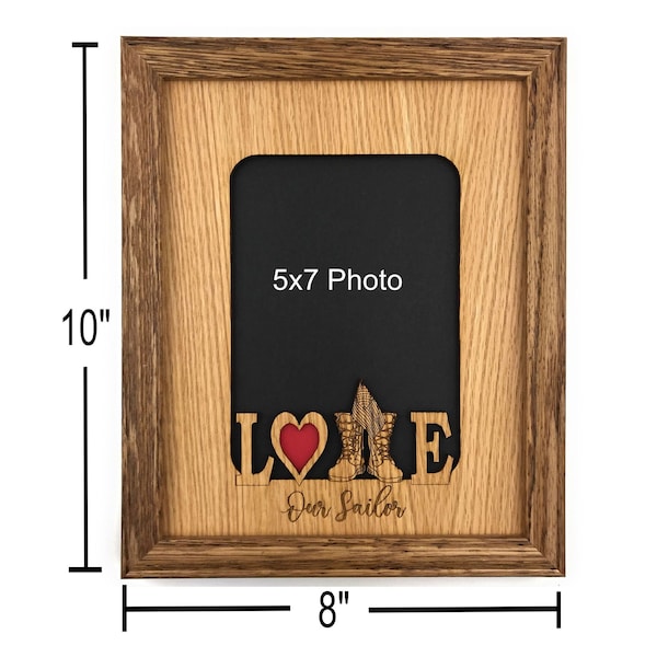 Navy Sailor Picture Frame Etsy