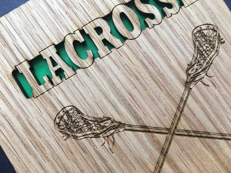 Lacrosse Photo Frame Holds 3x4 Photo Lacrosse Award Etsy