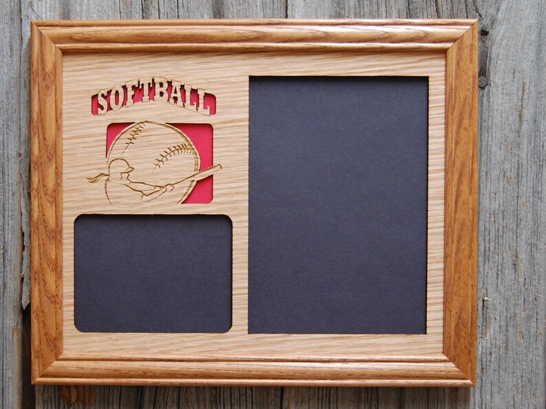 Softball Picture Frame 8x10 Frame Holds 5x7 and 3x4 Photos Etsy