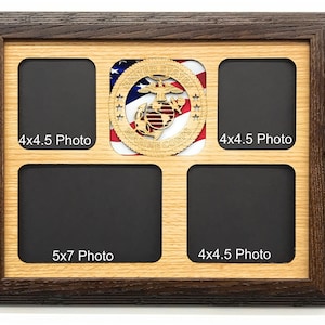 US Marine Corps Picture Frame - 11x14 Frame Holds 8x10 Photo - United States Marines Decor, Marines Gifts, Marines Tribute, Military Gift