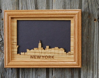 Custom Travel Picture Frame - 5x7 Frame Holds 4x6 Photo - Gift for Traveler, Destination Frame, Vacation Frame, Travel Frame