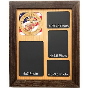 US Marine Corps Picture Frame - 11x14 Frame Holds 8x10 Photo - United States Marines Decor, Marines Gifts, Marines Tribute, Military Gift