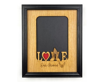 Love My Airman Picture Frame - 8x10 Frame Holds a 5x7 photo