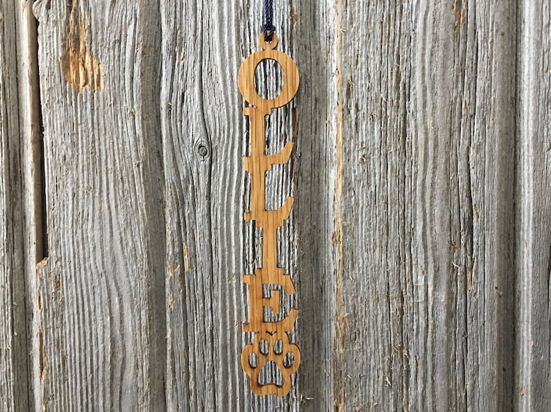 Personalized Wood Dog Name Ornament - Thumbnail 2