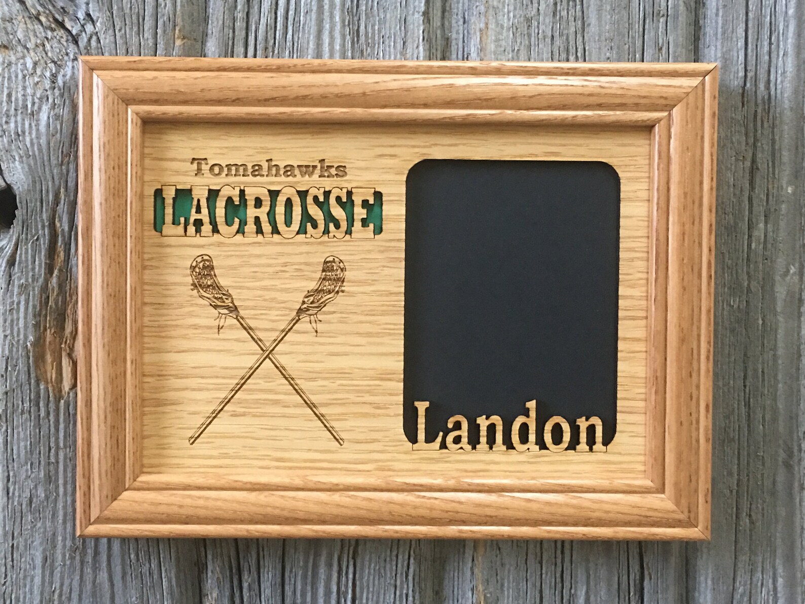 Lacrosse Photo Frame Holds 3x4 Photo Lacrosse Award Etsy