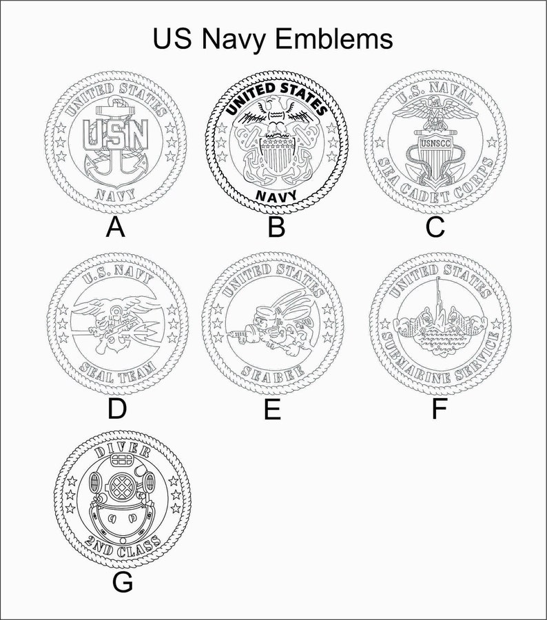 US Navy Picture Frame 8x10 Frame Holds 5x7 Photo United Etsy