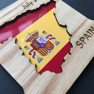Spain Picture Frame Collage Frame Hold Multiple Photos Spanish Wall Decor, Spain Vacation Picture Frame, Spain Travel Gift, Spain Frame image 5