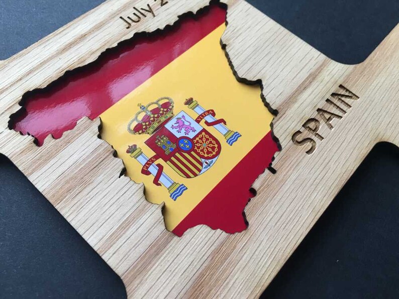 Spain Picture Frame Collage Frame Hold Multiple Photos Spanish Wall Decor, Spain Vacation Picture Frame, Spain Travel Gift, Spain Frame image 5