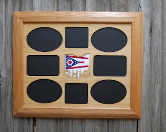 Ohio State Bilderrahmen - 11x14 Collage Rahmen für mehrere Fotos - Ohio Geschenk, Reise Bilderrahmen, Ohio Decor