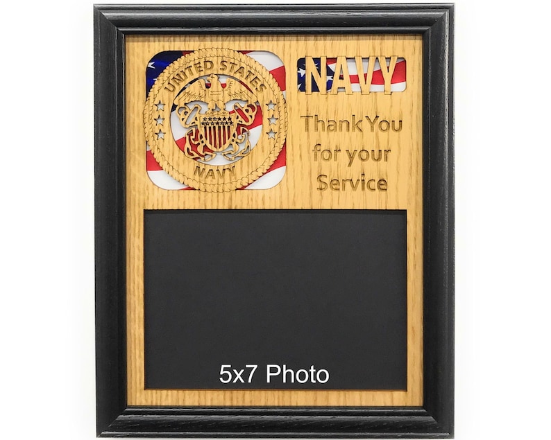 US Navy Picture Frame 8x10 Frame Holds 5x7 Photo United Etsy