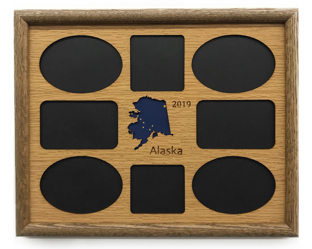 Alaska State Picture Frame Collage Frame Hold Multiple Etsy