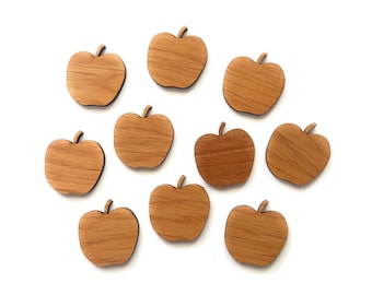 Wood Apple Shapes - Set of 10 - Back to School