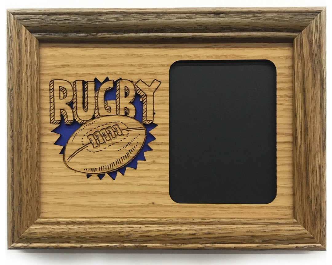 Rugby Photo Frame 5x7 Frame Holds 3x4 Photo Rugby Gift, Rugby Coach