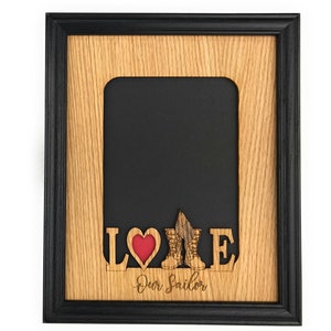 Love My Soldier Picture Frame - 8x10 Frame Holds a 5x7 photo