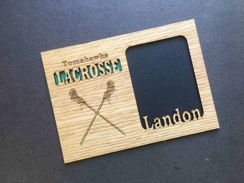 Lacrosse Photo Frame Holds 3x4 Photo Lacrosse Award Etsy