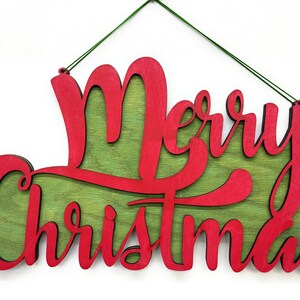 Merry Christmas Sign - Christmas Decor, Christmas Wall Hanging